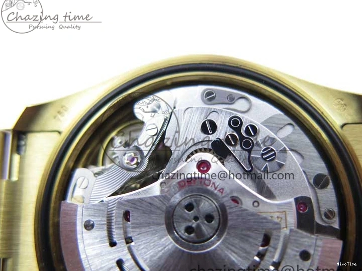 MiroTime 0306 Daytona 116589RBOW YG Rainbow Crystal BLF Best Edition Black Dial on YG Bracelet A SmoothTexture 3175